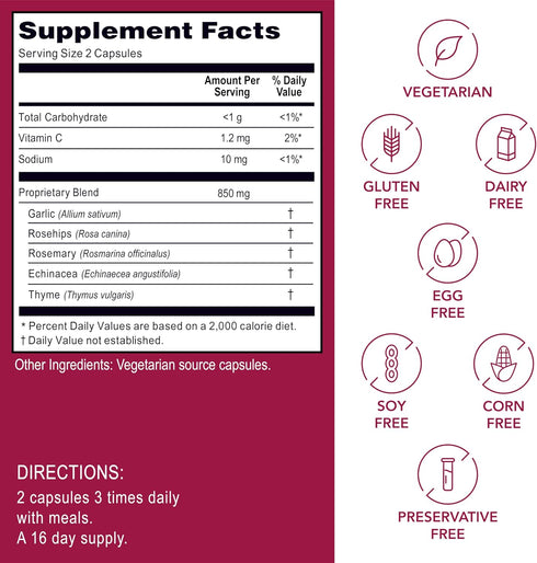 Immune Preservatives-100 Kroeger Herb, Lung Formula, Lung Support Supplement with Herbs, Respiratory and Support, Lung