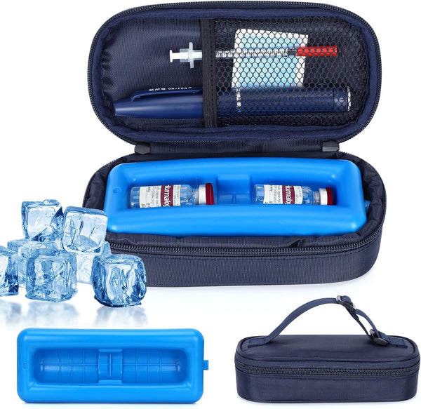 Insulin Vial Cooler Travel Case Diabetic TravelCase TSA Approved, Medicine Cooler for