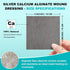 ZMZPA 4" 4", 15 Packs Ag Silver Calcium Alginate Wound Dressing x Non Stick Pads for Wounds, Soft Silver Dressing
