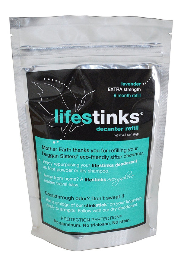 LifeStinks Extra Strength Lavender Deodorant Refill, 4.5 oz, Aluminum Free