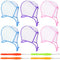 Waydress 6 Pieces Highlight Hair Cap, Salon Hair Coloring Highlighting Dye Tipping Cap with Needles