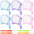 Waydress 6 Pieces Highlight Hair Cap, Salon Hair Coloring Highlighting Dye Tipping Cap with Needles