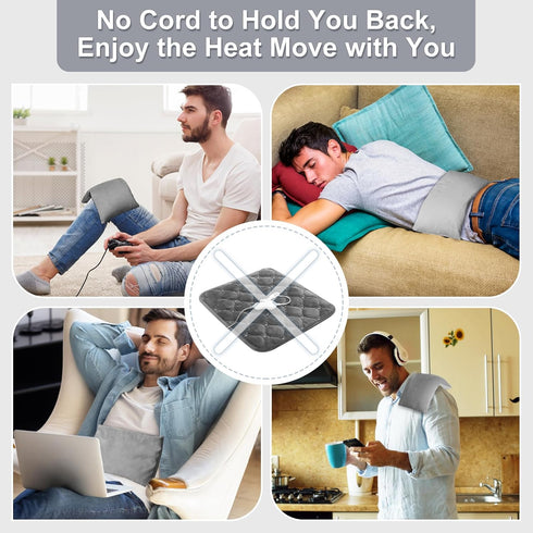 SuzziPad Microwave Heating Pad for Pain Relief – Washable Cover, 7x12 Multipurpose Microwavable Heat Pack