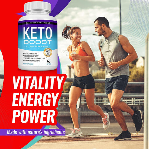 Keto Boost Diet Pills Ketosis Supplement - Natural Exogenous Keto Formula Support Energy & Focus, Advanced Ketones