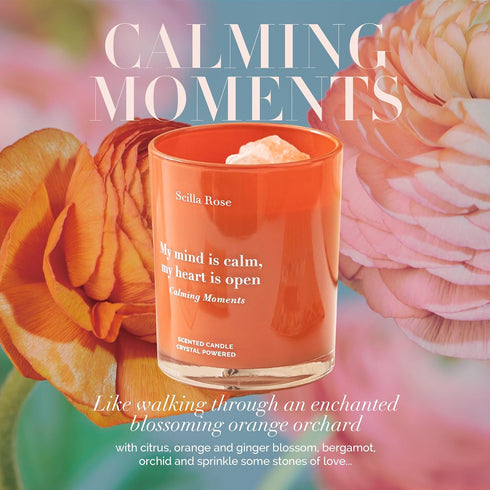 Set, for Mom Aromatherapy Bracelet & Crystal Candle Luxury Relaxation Pamper Gift Box from Daughter, Son or Husband
