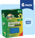 SCRUBIT Multi-Purpose Scouring Pad, Non-Scratch Cleaning Sponges for Kitchen, Bathroom, 6 Pack Dish Sponge
