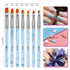 TOROKOM 19Pcs Nail Art Brushes Set, Nail Art Tool for Acrylic Application, Includes Dotting Pens and Gel Brush