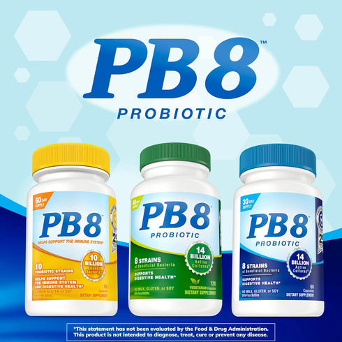 Nutrition Now PB8 Acidophilus Capsules, 60 Count for Digestive Health.