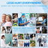 Zilaimi 2 15-20mmHg Pairs Medical Grade TED Hose Compression Stockings for Women & Men, Knee-High Anti Embolism