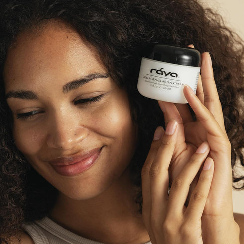 Raya Collagen-Elastin Cream (401), Nourishing Facial Treatment for Dry Skin, Reduces Fine Lines