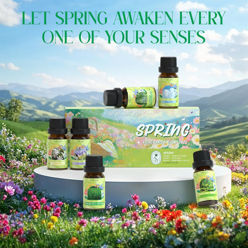 Set, Set Soulorigin Spring Fragrance Oils Essential Oil Gift for Diffuser, Spring Scent Diffuser Oil, Diffuser Scents