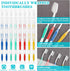Mifoci 300 Pcs Individually Wrapped Toothbrushes with 100 Soft Bristle Toothbrushes and 200 Dental Floss for Travel