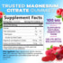 Magnesium Gummies Supplement, High Absorption Magnesium Citrate for Adults & Kids, 60 Gummies for Health Support