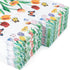 YOCHANDA 100 Pack (Inches, 7.8*4.3) Tulip Floral Guest Hand Towels Disposable for Bathroom, Floral Paper Napkins