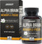 ONNIT Alpha Brain Premium Nootropic Brain Supplement, 30 Count - Caffeine-Free Focus Capsules for Memory & Concentration