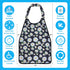 WISE BIBS 17x30 Premium Adult Bibs for Seniors & Elderly - Large, Heavy Duty, Waterproof PVC Layer, Washable, Crumb