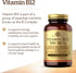 Solgar Vitamin B12 500 mcg, 250 Vegetable Capsules - Energy Metabolism, Nervous System Support, Non-GMO, Vegan