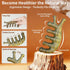 KOVINNA 4-in-1 Green Sandalwood Massage Comb & Gua Sha Tool for Scalp, Face & Body Natural Wooden Comb for Relaxation