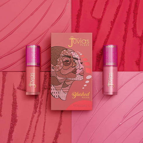 Juvia's Place Blushed Liquid Blush - CoralRose Dewy Tint Cheeks Makeup, Long Lasting Soft Creamy Natural Finish.