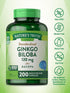Nature's Truth Ginkgo Biloba 120mg plus Bacopa - 200 Quick Release Capsules, Standardized Extract, Non-GMO and Gluten