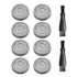 Replacement Blade for Skull Shaver Pitbull Gold/Silver PRO, Butterfly Kiss, Palm Electric Razors, 8 Blades & 2 Cleaning