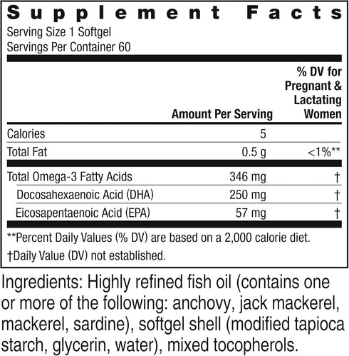 Rainbow Light Prenatal DHA Smart Essentials, Omega-3 Fatty Acids, 60 Softgels