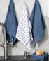 Set: 100% 12-Pack, Ritz Premium Kitchen Towel and Dish Cloth Value Highly Absorbent, Super Soft, Long-Lasting, Cotton