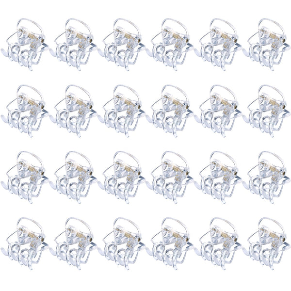 Hotop Hair Clip, 24 Pcs Small Mini Hair Claw Clips for Girls and Women, Non-Slip Plastic Tiny Jaw Clips
