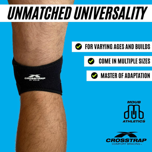 Patellar Tendon Support Strap (Small), Adjustable Neoprene Knee Strap for Pain Relief, Running, Hiking, Arthritis
