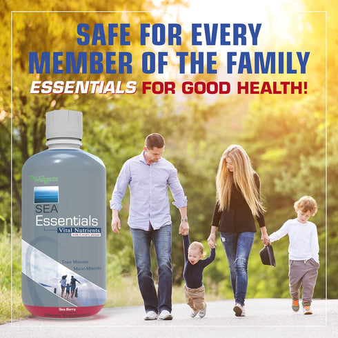 Wellgenix Sea Essentials Coral Calcium Liquid Vitamin for High Absorption - Nutritional Multivitamin Supplement - Sea