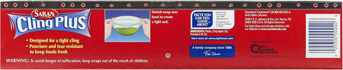 Saran Cling Plus Plastic Wrap, 200 Sq Ft, 1 Count