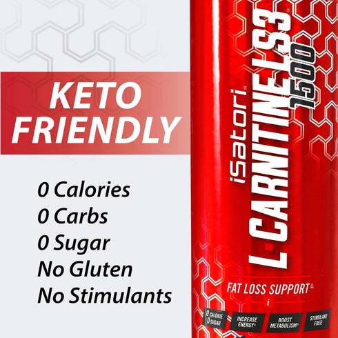 iSatori L-Carnitine LS3 1500, Liquid L-Carnitine, Stimulant Free Energy, Mixed Berry