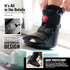 Rapid Recover Short Walking Boot, Medical Grade Foot & Ankle Support Brace, Adjustable Air Pump, Small, Black
