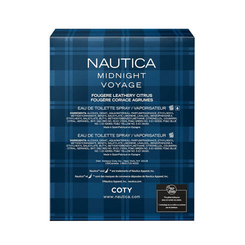 Nautica Midnight Voyage Eau de Toilette for Men, 1.6 Fl Oz