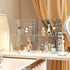 Makeup Storage Organizer, 3 Packs Acrylic Cosmetic Display Case with Division Board for Bathroom Countertop