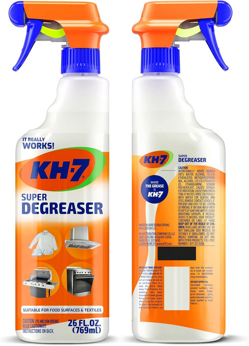 Heavy Duty Degreaser for Oven, Stove, Grill, Food Surfaces, Vehicles, 26 oz