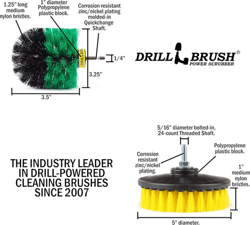 Set Set Set Shower Cleaner Drill Brush - Drill Cleaning Brush Attachment - Grout Brush Drill Attachment Scrub Brush