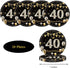 MMOONN 40th Napkins,40th 20 Birthday Party Paper Plates and Themed Birthday Anniversary Party Decorations Dinnerware