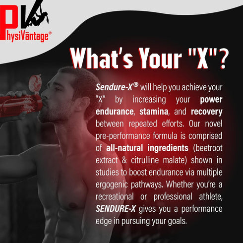 Sendure-X Beetroot + Citrulline Powder - Caffeine-Free Pre-Workout, Boosts Blood Flow and Endurance, 30 Servings