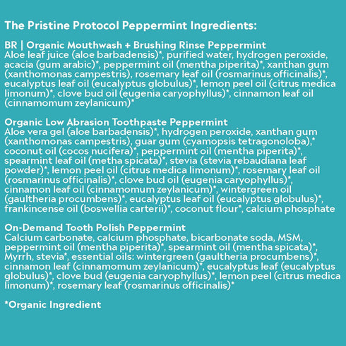 Essential Oxygen Pristine Protocol - A 3-Step System for Your Best Smile Ever, 3 Count Combo Pack