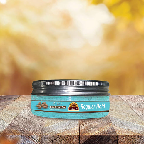 OKAY-ARGAN HAIR STYLING GEL, REGULAR HOLD, 5OZ