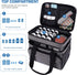 LIZSEN Large Medicine Storage Bag, Double Layer Pill Bottle Organizer Storage Bag with Lockable Zipper, Medication
