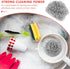 4pcs Wire Ball Pot Brush, Stainless Steel, Reusable Cleaning Brush for Kitchen Pots and Bowls