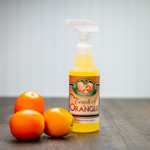 Wood Cleaner & Polish Spray, Real Orange Oil, 32 oz, Luster Finish for Kitchen Cabinets & Hardwood Floors