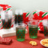 Tiangrid 100 Pack 16 oz Red and Green Plaid Plastic Cups Disposable Checkered Spring Party Cups Bulk for Picnic Rustic