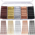 Teenitor 250count Bobby Pins, 2.75inch Large Bobby Pins, Brown Black Blonde Silver for Women Girls, Large Pins for