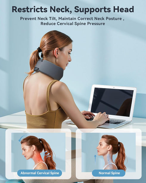 Neck Brace for Sleeping, For Relief Neck Pain and Provide Support Soft Cervical Collar, Neck Support Keep Vertebrae