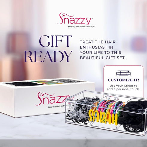 Snazzy Hair Accessories Gift Set, 670 Total for Women, Girls, Men, Boys, Teens & Adults in Storage Kit