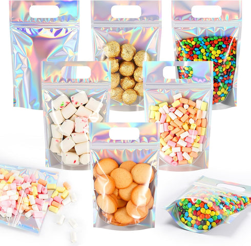 Sinload 120 Pcs Plastic Gift Bag Bulk 5.5 x 8.7 Inch Resealable Party