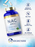 Carlyle NAC N-Acetyl Cysteine 600mg | 180 Capsules | with Peppermint | Non-GMO, Gluten Free